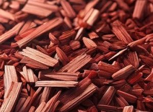 red bark mulch