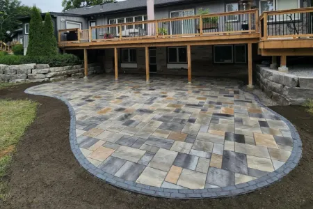 Medium Paver Patio Construction