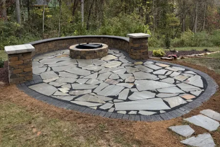 Outdoor Firepit Construction