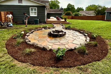 Small Paver Patio Construction